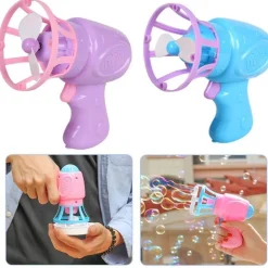 Elektrischer Seifenblasenblumen-Ventilator – Lustiges Outdoor-Spielzeug für Kinder