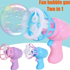 Elektrischer Seifenblasenblumen-Ventilator – Lustiges Outdoor-Spielzeug für Kinder