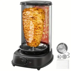 Elektrischer Shawarma-Grill – Vertikaler Edelstahl-Arbeitsplattenkocher