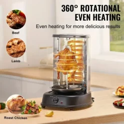 Elektrischer Shawarma-Grill – Vertikaler Edelstahl-Arbeitsplattenkocher