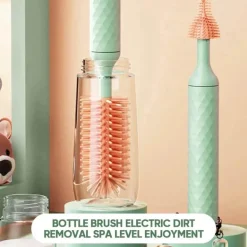 Elektrischer Silikon-Flaschenreiniger – Rotierendes Geschirrspülwerkzeug
