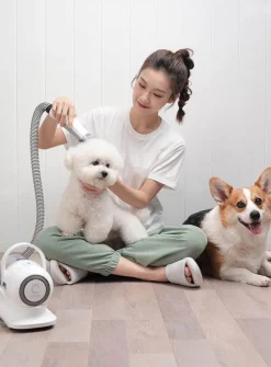 Elektrischer Staubsauger für die Tierpflege – 6-in-1-Fellpflegegerät und -Reiniger