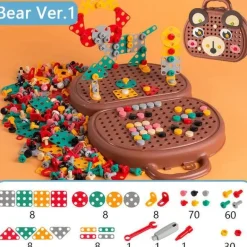 Elektrisches Bohrer-Spielzeugset für Kinder – Pädagogisches Schraubendreher-Spielset