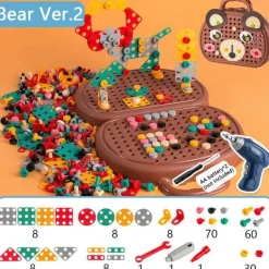 Elektrisches Bohrer-Spielzeugset für Kinder – Pädagogisches Schraubendreher-Spielset