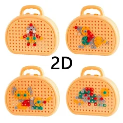 Elektrisches Bohrer-Spielzeugset für Kinder – Pädagogisches Schraubendreher-Spielset