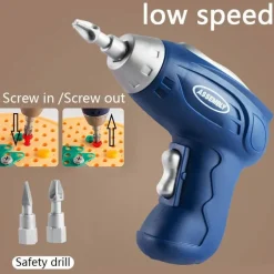 Elektrisches Bohrer-Spielzeugset für Kinder – Pädagogisches Schraubendreher-Spielset