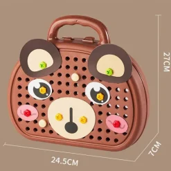 Elektrisches Bohrer-Spielzeugset für Kinder – Pädagogisches Schraubendreher-Spielset