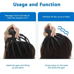 Elektrisches Kopfhautmassagegerät – Kopfstimulator zur Entspannung und Stresslinderung