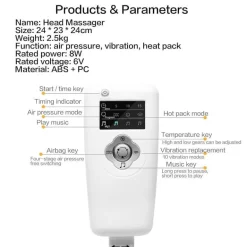 Elektrisches Kopfmassagegerät – Entspannendes Kopfhautmassagegerät zur Stresslinderung