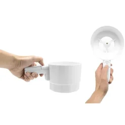 Elektrisches Mehlsieb - Backstreuer aus Kunststoff