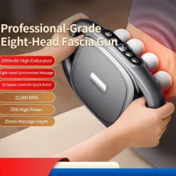 Elektrisches Muskelmassagegerät – 8-köpfiges, hochintensives Entspannungsgerät
