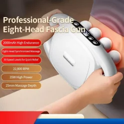 Elektrisches Muskelmassagegerät – 8-köpfiges, hochintensives Entspannungsgerät