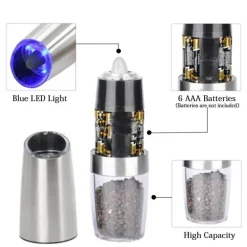 Elektrisches Salz- und Pfeffermühlen-Set – Küchengewürzmühle Duo