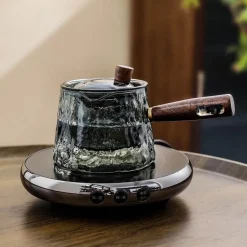 Elektrisches Teekannen-Set aus Klarglas – Moderner Wasserkocher mit Sieb