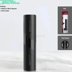 Elektrisches Weinöffner-Set – Automatisches Weinwerkzeug mit Folienschneider