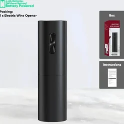 Elektrisches Weinöffner-Set – Automatisches Weinwerkzeug mit Folienschneider