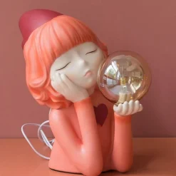 Elfenmädchen Fantasy Tischlampe - Resin Beleuchtung Dekor