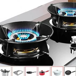 Energiesparende Schutzhalterung für Gasherde