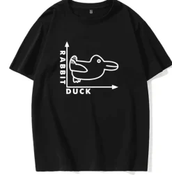 Ente Kaninchen Mathe T-Shirt - Lustiges Waage-Design