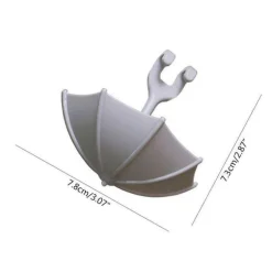 3er Set süßer Regenschirm-Zahnbürstenhaken