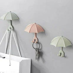 3er Set süßer Regenschirm-Zahnbürstenhaken