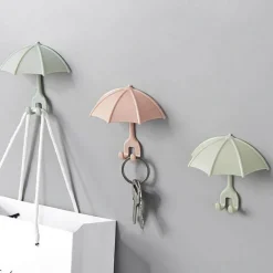 3er Set süßer Regenschirm-Zahnbürstenhaken