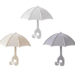 3er Set süßer Regenschirm-Zahnbürstenhaken