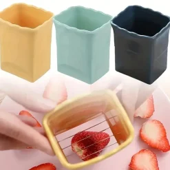 Erdbeerschneider – Tragbarer Obst- und Gemüseschneider fürs Camping