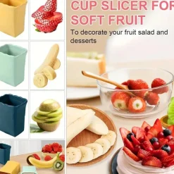 Erdbeerschneider – Tragbarer Obst- und Gemüseschneider fürs Camping