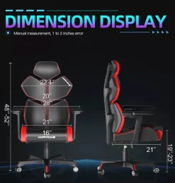 Ergonomic Gaming Chair - Adjustable 5D Pro-Gamer Seat