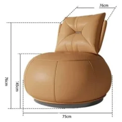 Ergonomic Rotating Lounge Chair - Comfortable Back Support
