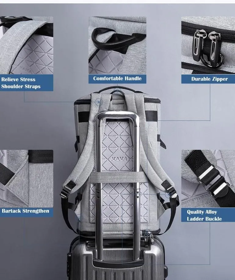 Ergonomischer Reiserucksack mit großem Fassungsvermögen – komfortables, geräumiges Design