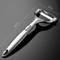 Ergonomischer Y-Schäler aus Edelstahl für Obst und Gemüse