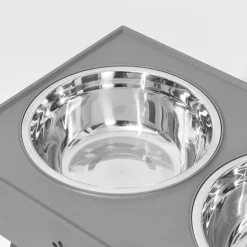 Erhöhter, verstellbarer Futternapf für Haustiere – Ständer für Hunde- und Katzennäpfe