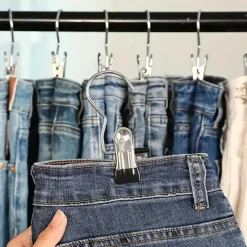 10er-Pack Edelstahlhaken – Stiefelclips für Wäsche und Aufbewahrung