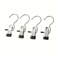 10er-Pack Edelstahlhaken – Stiefelclips für Wäsche und Aufbewahrung