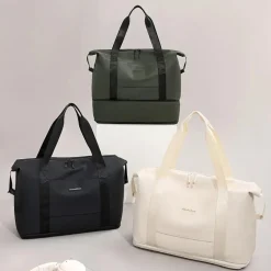 Erweiterbare Reisetasche, wasserabweisend, leicht, mit Schuhfach