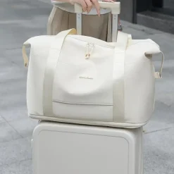 Erweiterbare Reisetasche, wasserabweisend, leicht, mit Schuhfach