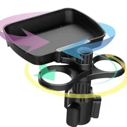 Erweiterbarer Getränkehalter für Snacktische im Auto – Multifunktionales Reisezubehör