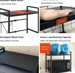 Erweiterbarer Küchenregal-Organizer – verstellbares Lagerregal