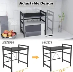 Erweiterbarer Küchenregal-Organizer – verstellbares Lagerregal