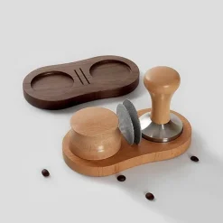 Espresso-Distributor-Tamper mit Edelstahl-Pucksieb – Barista-Kaffeezubehör