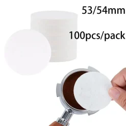 Espresso-Kaffeefilterpapier für 51-mm-Siebträger – 100er-Packung, perfekt zum Aufbrühen eines reichen Geschmacks