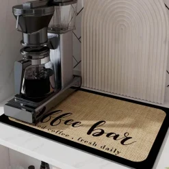 Espressomaschinenmatte – saugfähiger Kaffee-Arbeitsplattenschutz