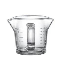 Espresso-Messbecher aus Glas mit Doppelöffnungs-Messskala für perfekte Lattes