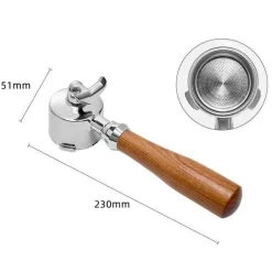 Espresso-Siebträgergriff - Kaffeefilter mit Doppelauslauf