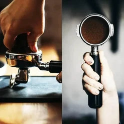 Espresso-Tamper aus Edelstahl – professionelles Barista-Werkzeug, 51–53 mm, flache Basis