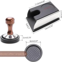 Espresso-Tampermatten-Set – Kaffeewerkzeug aus Edelstahl