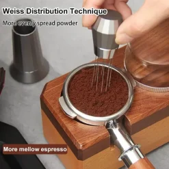 Espresso-Verteilerwerkzeug – WDT Kaffeestampfer und Rührer aus Aluminiumlegierung