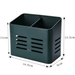 Essstäbchenhalter aus Edelstahl – Abtropfgestell mit 2 Gittern